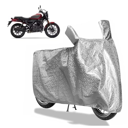 Image of Sulfar Bike Cover for Harley-Davidson X440 S /Vivid (Cruiser Modern) | Waterproof, Dustproof & UV Protected | All Weather Two Wheeler Cover (Silver) New 2026 Variants