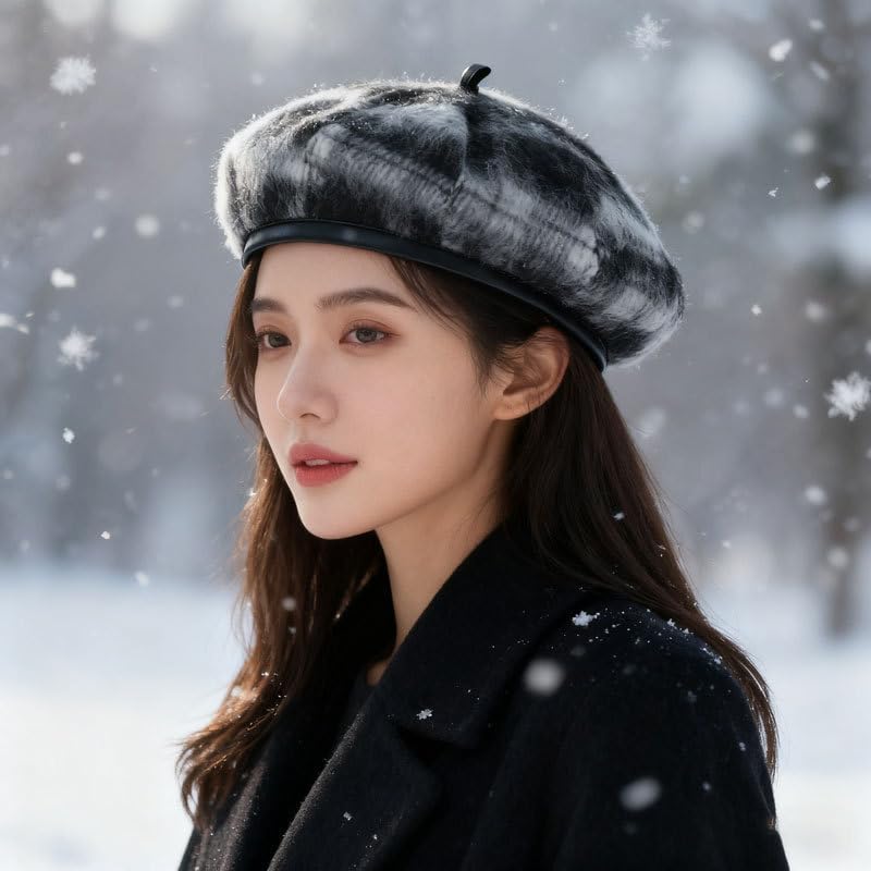 Woolen Beret Children's Autumn and Winter Casual Versatile Senior Star Anise Painter hat