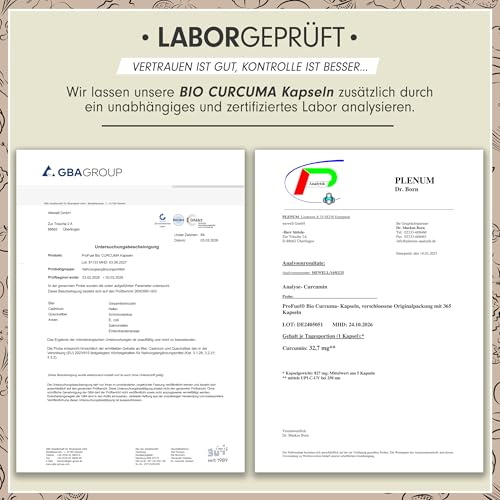 Bio Curcuma Kapseln 365x mit 700 mg Curcuma aus kontrolliert biologischem Anbau - optimal hochdosiert mit 35 mg Curcumin pro Kapsel - mit Schwarzem Pfeffer-Extrakt - Vorrat für 1 Jahr