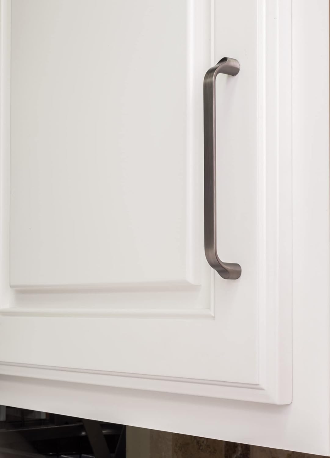 Elements 239-192SN Brenton Collection 192mm Center Scroll Cabinet Pull, Satin Nickel Finish