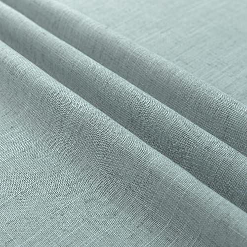 Sidelight Door Curtains 72 Inches Long For Side Windows Linen Blend Privacy Protect Light Filtering French Door Side Curtain Panels Bonus Adjustable Tie Back 25X72 Inch Length 1 Panel Sea Green #TOP2