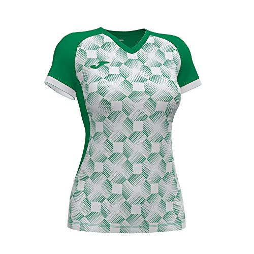 Joma T-Shirt Manches Courtes Supernova III Vert Blanc, 901431.452.XS