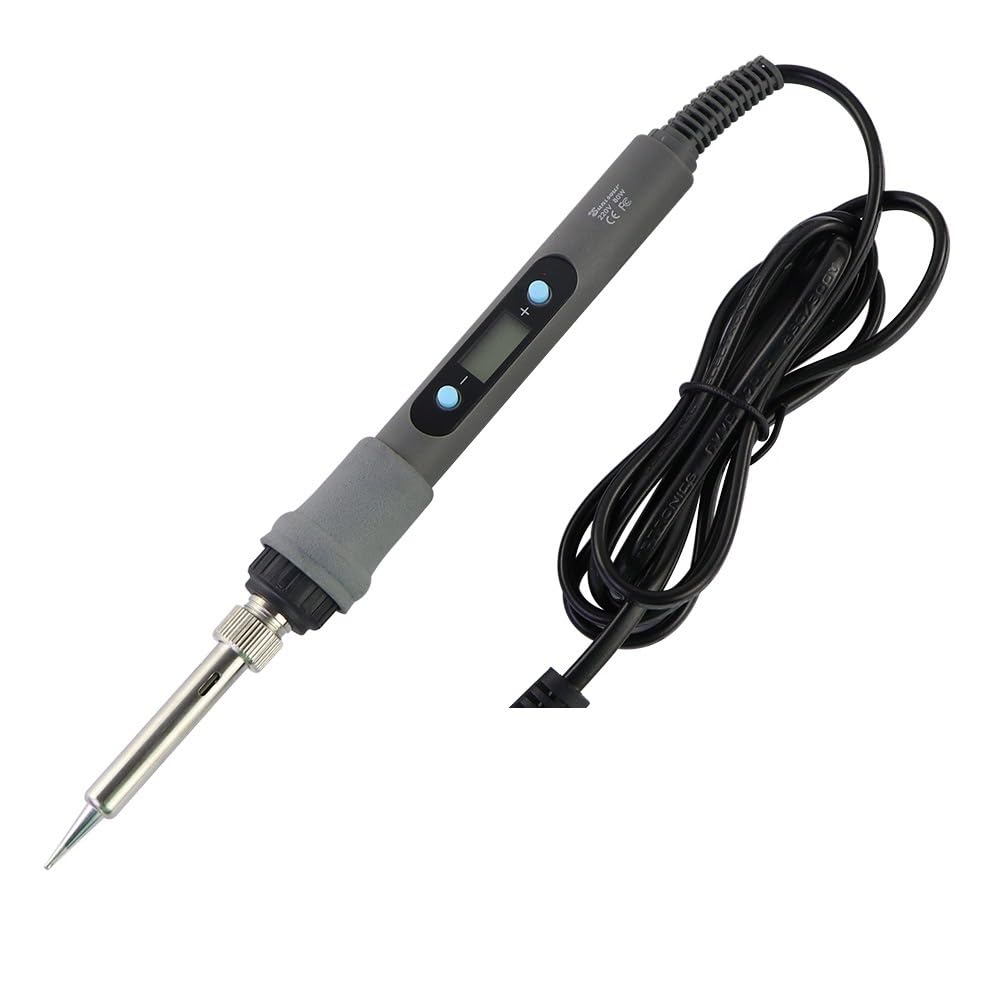 Stazione di Saldatura, Saldatura a saldare Saldatura Strumenti elettronici, Punte di ferro digitali regolabili in latta Visualizza ferro, Riparazione della temperatura elettrica con(80W Set-1)