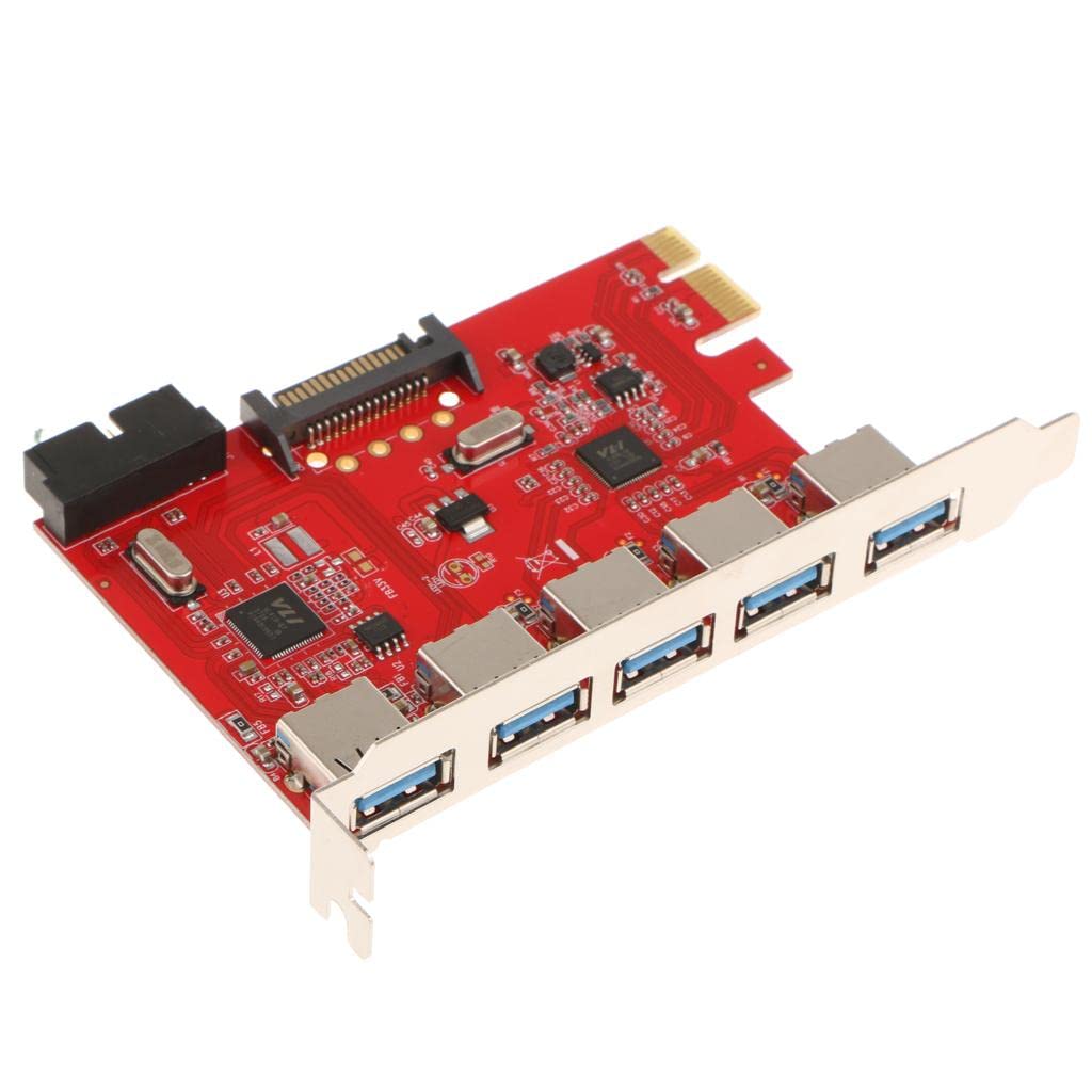 Meadawgs®PCI-E to USB3.0 5 Port PCI Express Card Connector Adapter 5Gbps with 20 pin|Computers/Tablets & Networking | Computer Components & Parts | Interface/Add-On Cards |1x Expansion Card-image-30