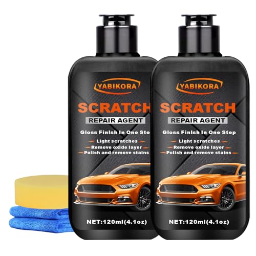 Car Paint Scratch Remover, Polishing Compound Kit Remove Scratches and Swirl Marks for