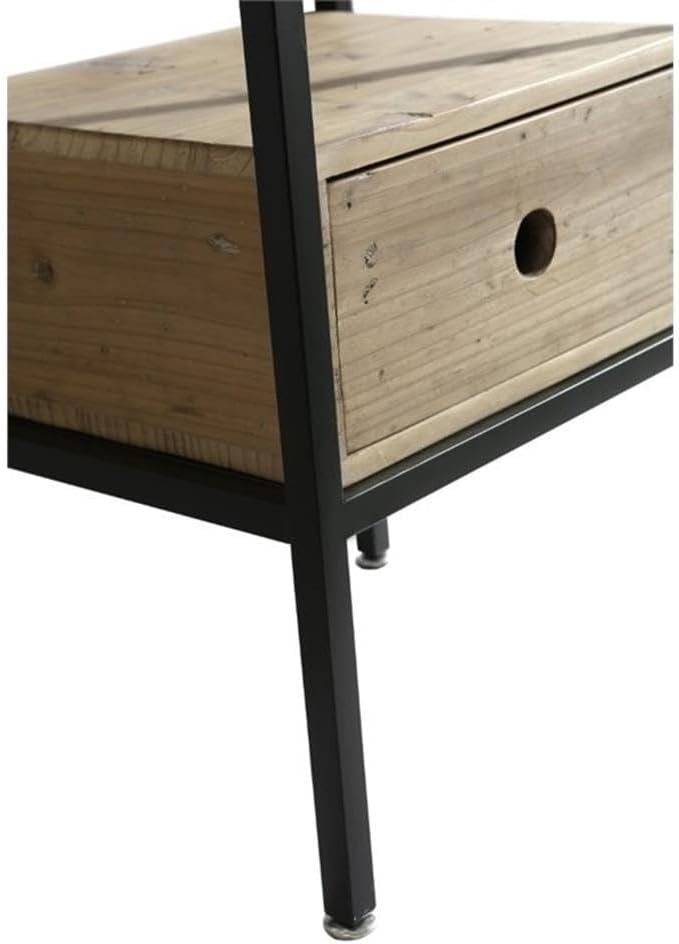 Design Element Cassidy 16" Single Sink Vanity in Rustick Wood with Integrated Countertop