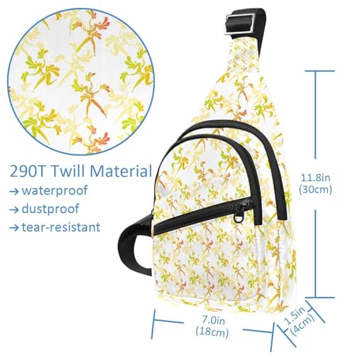 Sling bolsa unisex impermeable con patrón de animales y letras tipo mochila bandolera 5