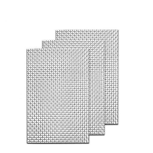 Drahtgitter Feinmaschig 3 Stück des gewebten Drahtgeflechts des Edelstahls...