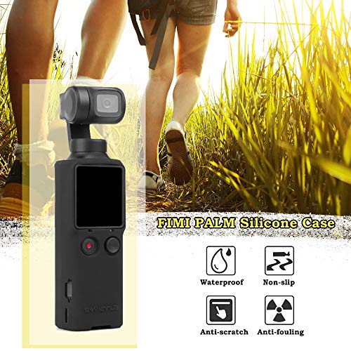 Ajcoflt Capa de silicone para FIMI Palm Handheld Gimbal Camera Cover Capa protetora da lente da pele