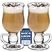 CRYSTALIA Qualità Premium Bicchieri Irish Coffee Set 255ml, %100SENZA PIOMBO, Tazze Da Coffee In Vetro Con Manico Per Bicchieri Latte, Bicchieri Cioccolato Calda, Caffè Ghiacciato, Bicchiere Punch
