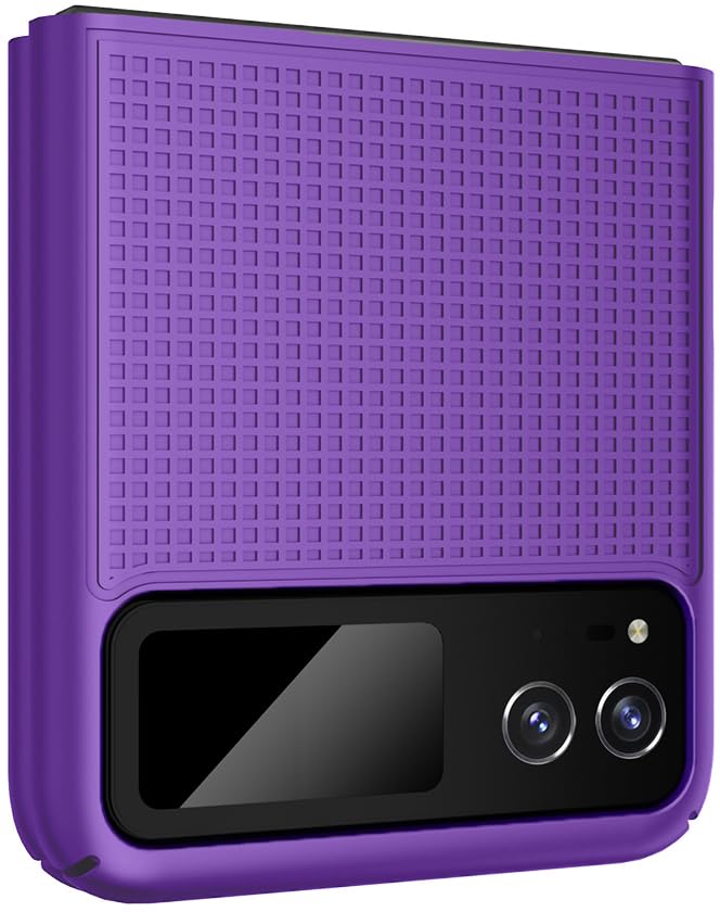 Nakedcellphone Grid Series for Motorola RAZR (2023) Flip Phone Case, Purple - image 9