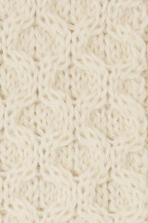 Aran Crafts One Size Irish Cable Knitted Honeycomb Scarf (100% Merino Wool)