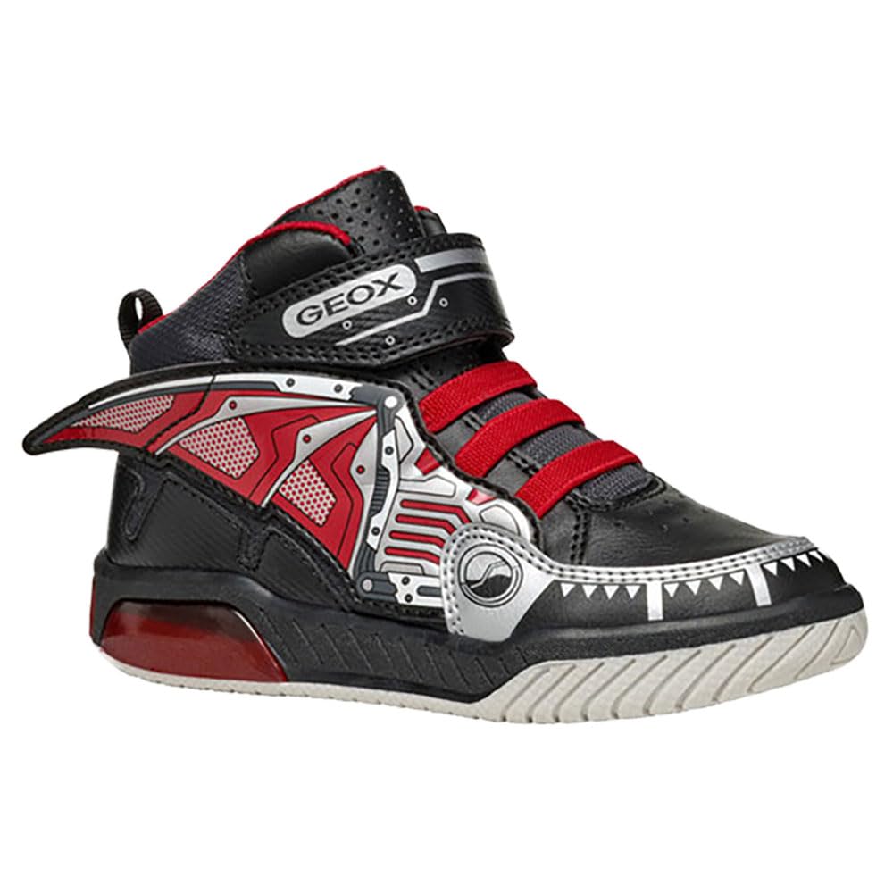 Scarpe Da Ginnastica Geox J Inek Boy Con Luci - Sneaker Basket Style Traspirante Per Bambini - Foto 9