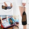 Women Men House Slippers Open Toes Travel Shoes Black Cat for Bathroom Pool Hotel Spa Beach