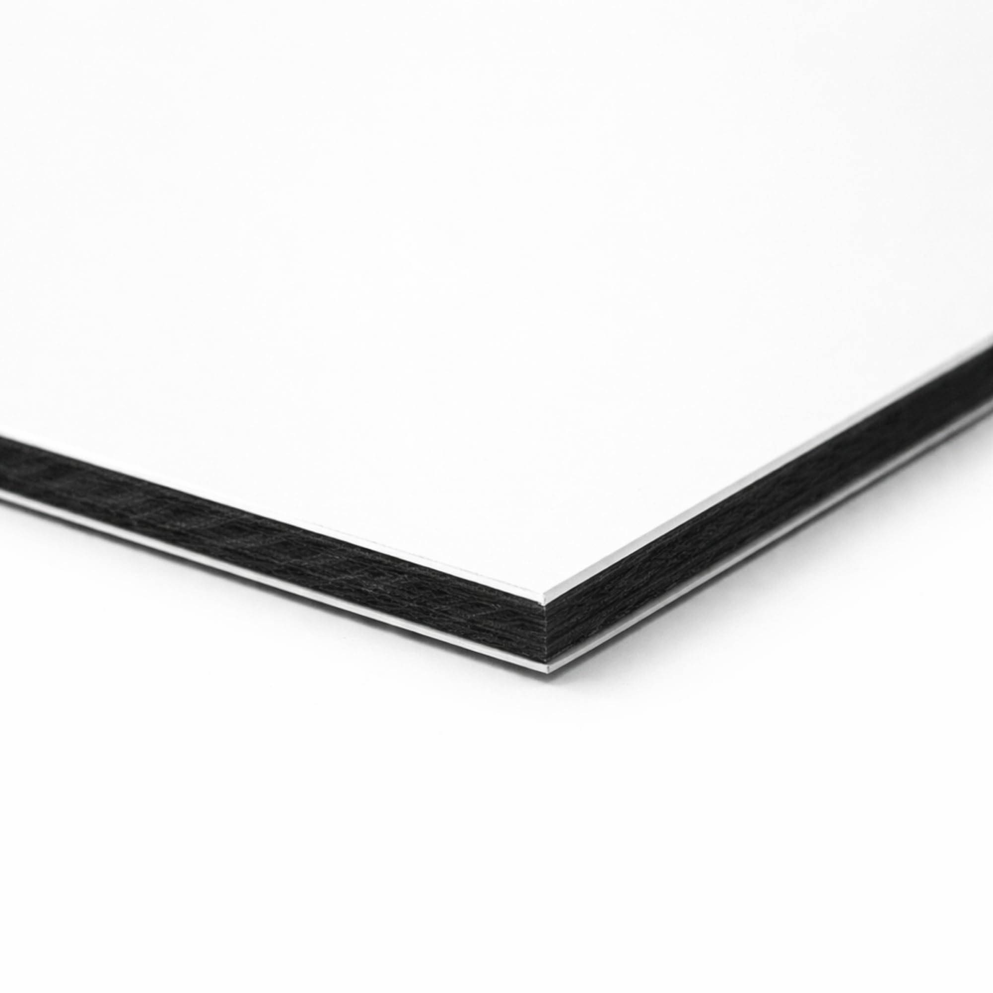 Signalétique.biz France Plaque ronde panneau composite blanc 2 mm diamètre 600 mm - disque rigide aluminium