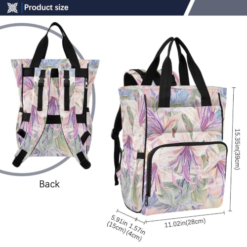 Yoogain Plecak podróżny dla dziewczynki / chłopca styl boho kwiat złota
