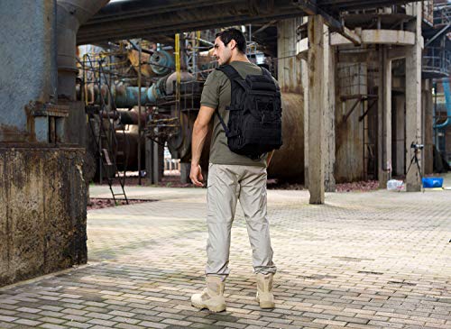 Yakmoo Multifunctional Waterproof Backpack Tactical Military Style Daypack MOLLE System School Bag 40L for Outdoors - Image 8
