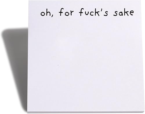 Divertida nota adhesiva What The Fucks F*ck, Bloc de notas adhesivas, divertido accesorio de escritorio atrevido y grosero, regalos para amigos,