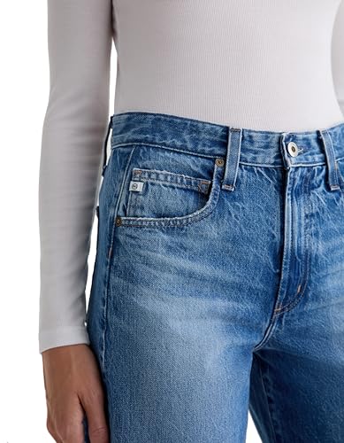 AG Adriano Goldschmied Women's Hattie High Rise Barrel in Candid3