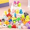 25 Pcs Mochi Squishy Toys in Storage Bucket, Kawaii Animal Squishies for Kids, Cute Mini Stress Relief Toys for Birthday Party Favors, Goodie Bag Fillers, Classroom Prizes, Sensory Fidget Toys #1
