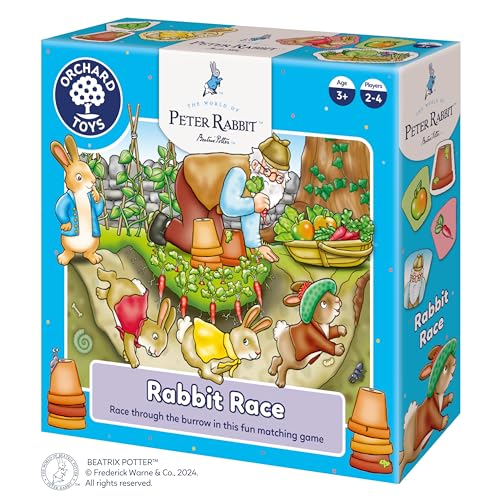 Orchard Toys Peter Rabbit™ Rabbit Race Game Official Beatrix Potter Game, Matching and Memory game for children age 3+ Birthday Gift
