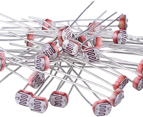 ELECTROBOT 30 Pieces LDR Photoresistor Photo Light Sensitive Resistor Light Dependent Resistor 5 mm GM5539 5539