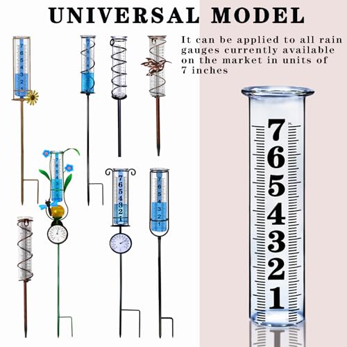 7 Inch Plastic Rain Gauge Replacement Tube, Upgrade Freeze Proof Outdoor Rain Gauges Replacement Plastic Tube for Garden Yard Lawn, Crack Resistance Tube Best Rated, 2 pcs Tubes with 1 Clean Brush by JMBay - Image 3
