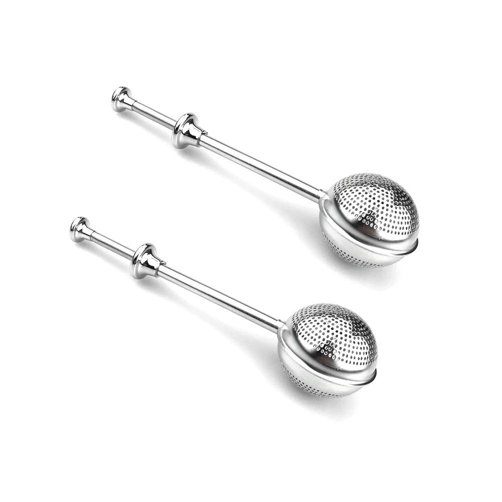 Henghao Shaker Duster Sifter Dusting Wand for Meringue Powder Sugar Flour Confectioners and Spices stainless steel, pack of 2