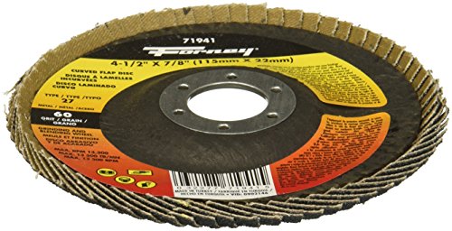 Disque à lamelles incurvé anti-échauffement Forney 71941 grain 60 pour finition nette