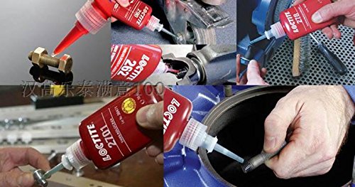 Image of Loctite 243 Blue Medium Strength Threadlocker, 360 Degree F Maximum Temperature, 250 mL Bottle