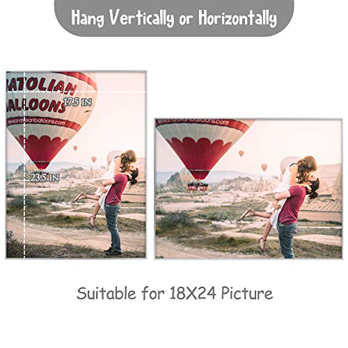 Frametory, 18X24 Aluminum Metal Wall Mount Frame For Prints & Pictures With Real Glass (Silver, Pack Of 4) #TOP6