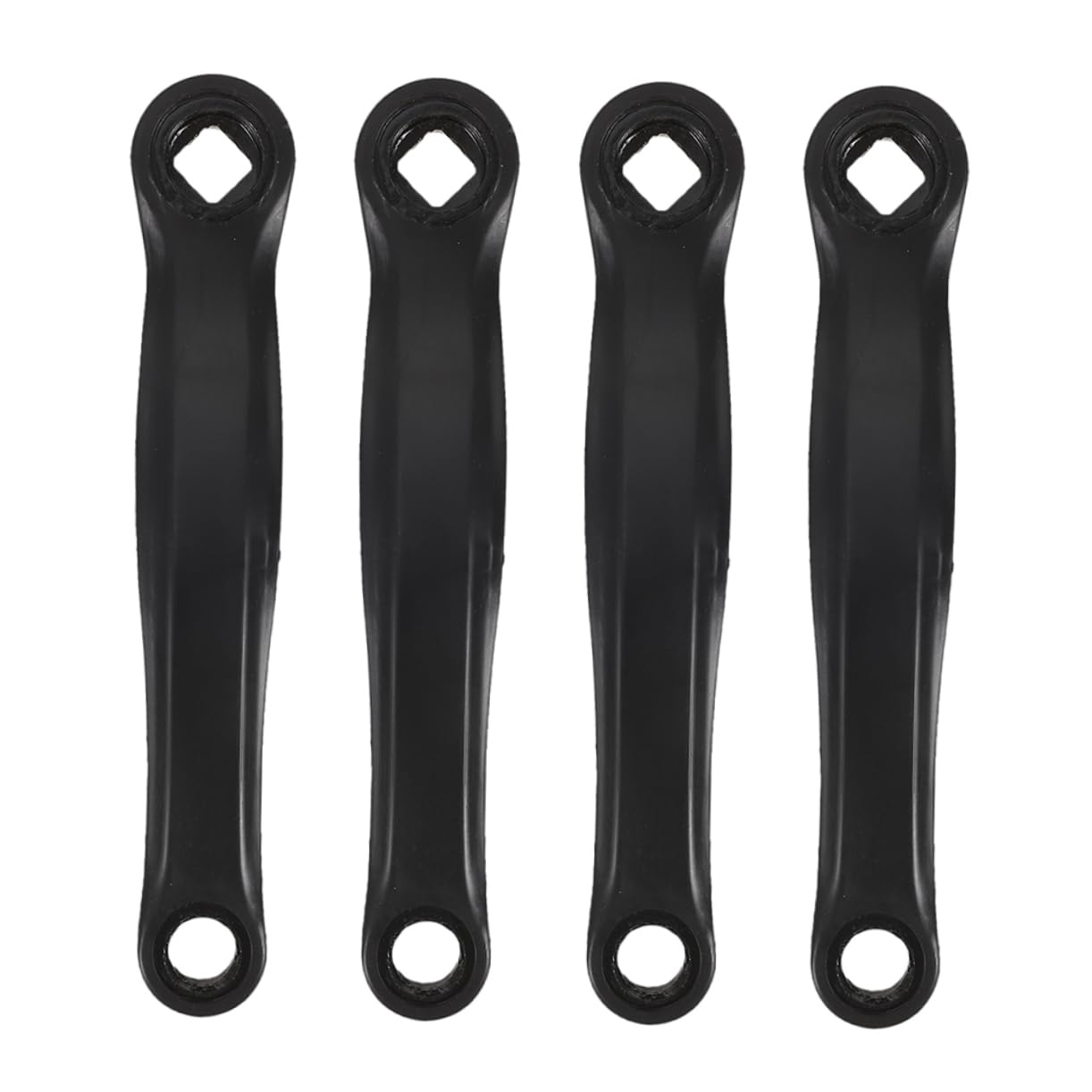4pezzi Pedivella per Bicicletta Crank Arm per Mountain e Strada Design Resistente e Confortevole Compatibile con Varie Tipologie di Bici Nero