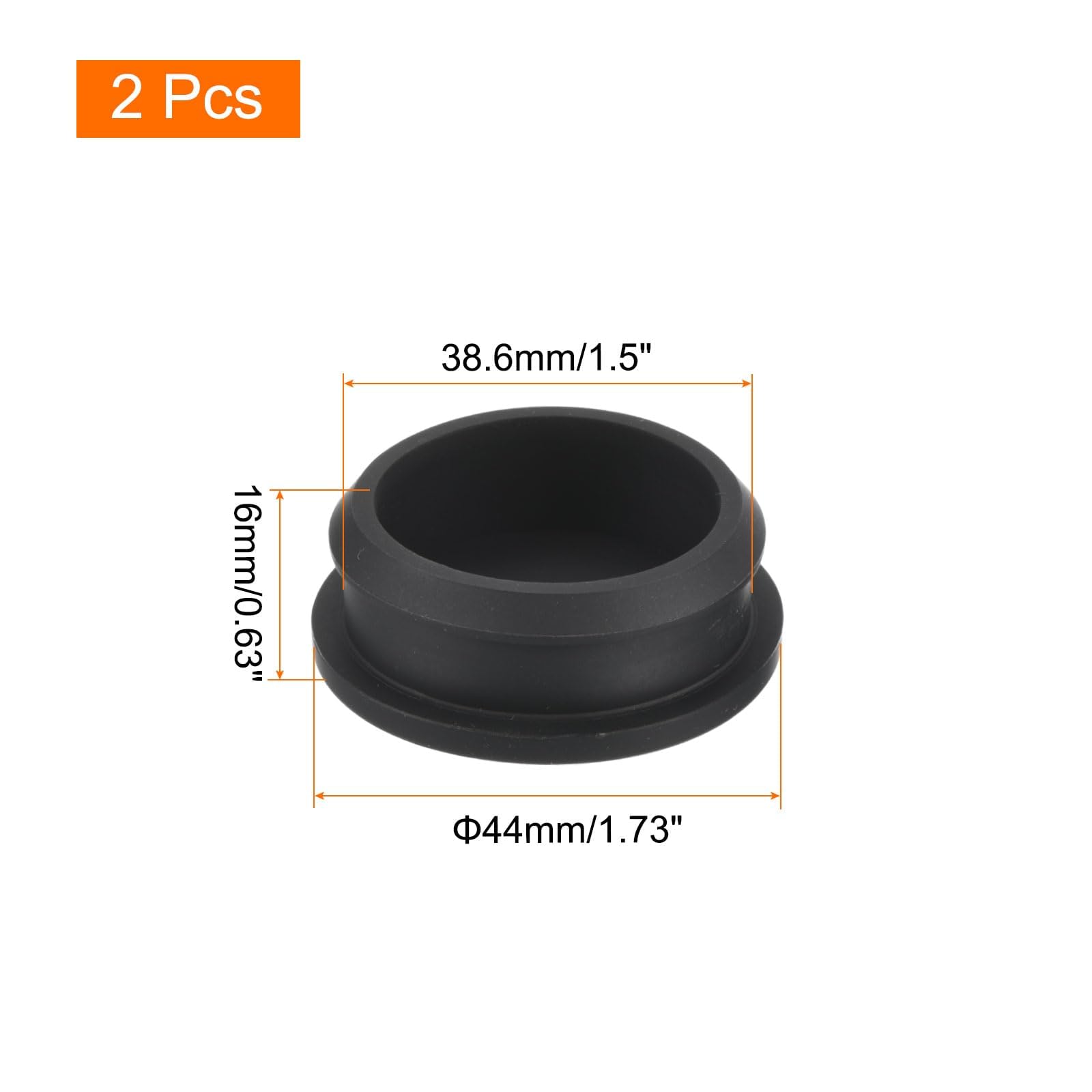 TA-VIGOR 2Pcs Silicone Snap in Locking Hole Plugs, 38.6mm Diameter Hole Stoppers - Image 2