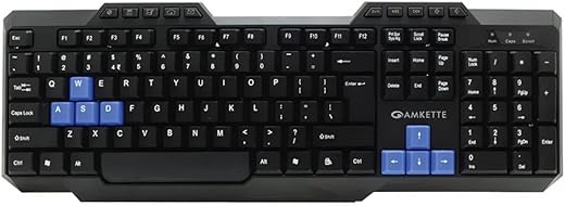 Amkette Xcite Neo USB Wired Keyboard for Laptop, PC and USB Support Devices with UV Coated Keys, Spill Resistant, Instant one Touch Multimedia Keys…