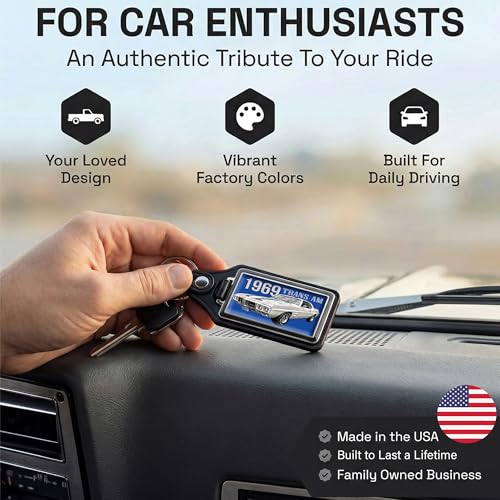 Image of Brotherhood Car Key Chain for Trans Am Firebird - Classic Models Keychain for Men and Women Gift Key Ring
