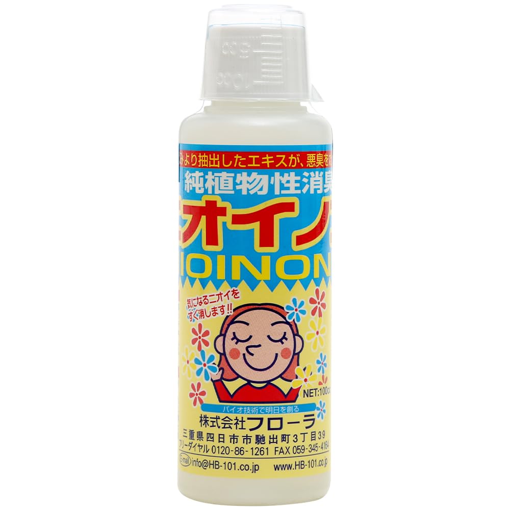 A0169-フローラ　ニオイノンノ　植物性消臭液　100cc　4本セット Amazon.co.jp: フローラ(Flora) 植物性消臭液 ニオイノンノ 100cc 原液