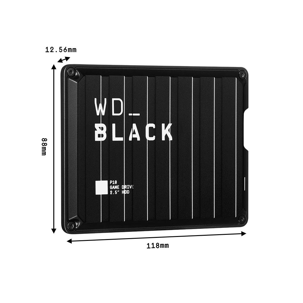 WD_BLACK P10 da 2 TB, unità per accesso in mobilità alla tua library di giochi, Compatibilie con Console o PC