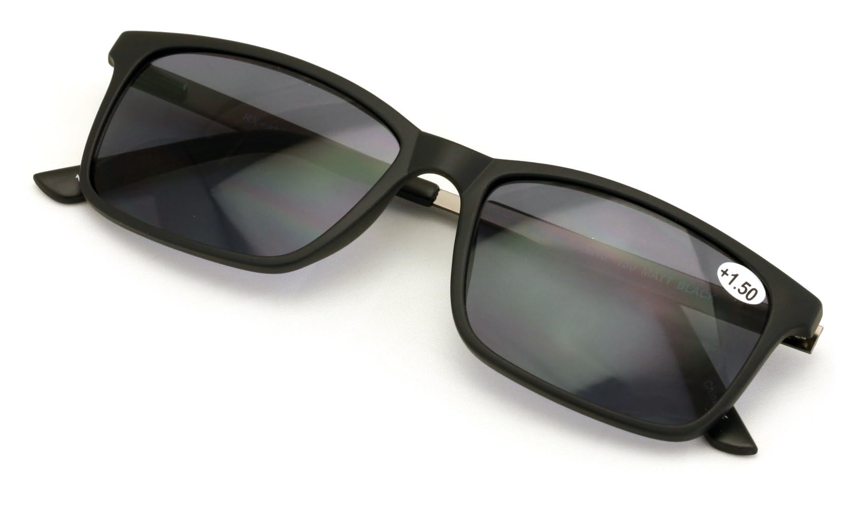 V.W.E. Men Premium Rectangle TR90 with Extended Metal Temple - Extra Large Reader - 147mm Wide Frame Reading Glasses