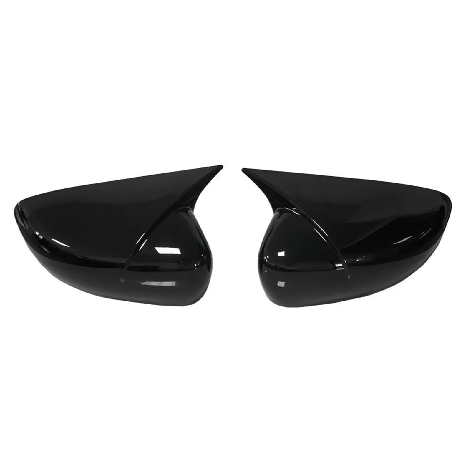 for Renault for Zoe 2019-2024 for Clio for Captur Car Sticker Rearview Side Mirror Cover Wing Cap YIJIAVSX(Gloss Black)