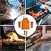QWORK Leather Welding Apron & Sleeves & Fireproof Shoe Leg Cover, Heat Flame Resistant, Work Apron with Tool Pockets, Welding Safety Boot Covers