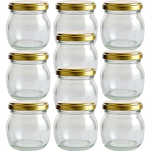 ジャム瓶 S80ST 107ml -10本セット- ((ふた)金53RTS-D) ジャム瓶 S80ST 107ml -10本セット- ((ふた)金53RTS-D)