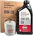 Genuine Nissan 0W-20 Oil Change Kit 15208-65F0E