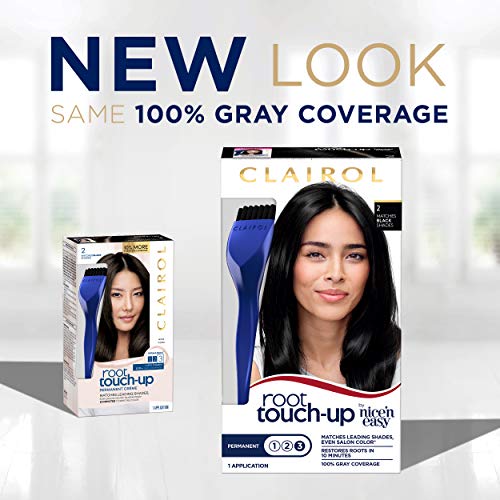 Clairol Root Touch-Up By Nice'n Easy Permanent Hair Dye, 2 Black Hair Color, Pack Of 1 #TOP5