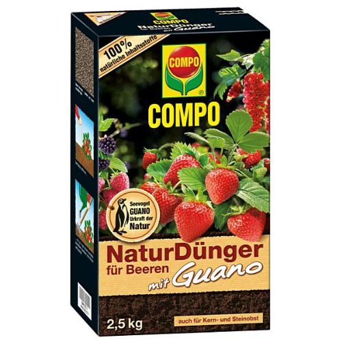 Preisvergleich Produktbild Compo 12726 NaturDünger für Beeren mit Guano 2.5 kg