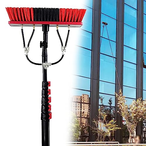 Brosse panneaux solaires thermique et photovoltaïque télescopique à eau pour toit de véranda