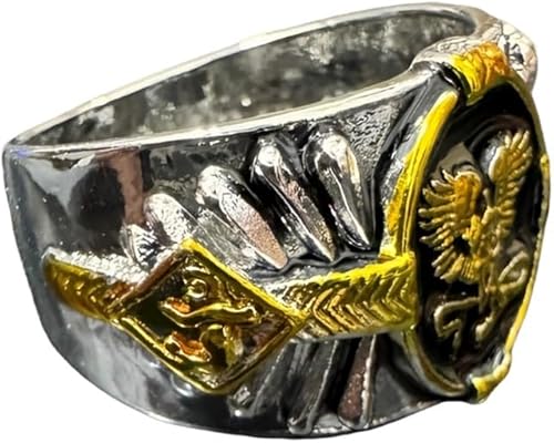 Miniatura 4 de Anillo de ángel para hombre, anillos de alas de ángel, anillo de búfalo vikingo, anillo de escudo de espada de ángel, anillo de espíritu del