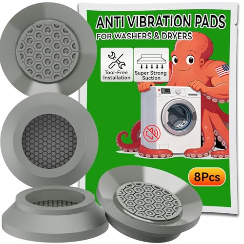 Anti Vibration Pads for Washer with Powerful Sucker,Washing Machine Vibration Absorber,Washer and