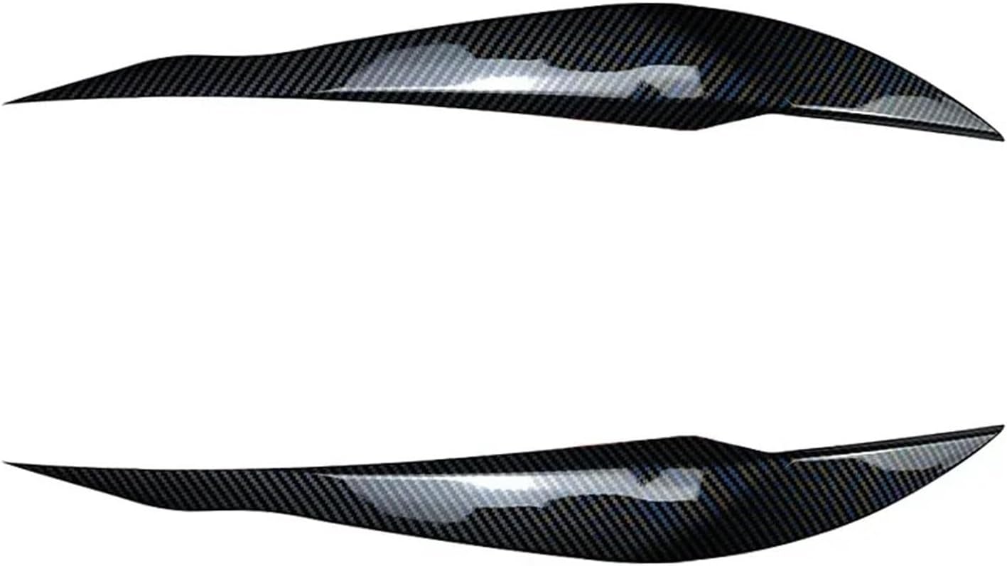 Auto Headlight Lamp Eyebrows Cover Trim Stickers Compatible with BMW 3 Series F30 F31 318i 320i 2012-2018 Car Eyelids Lids ABS Carbon(Carbon Fiber Pattern)