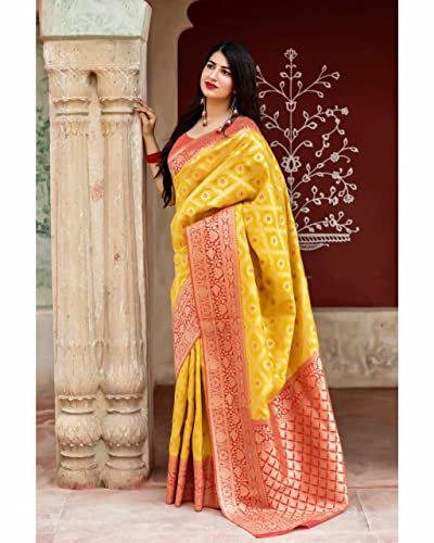 Image of Flosive Women's Banarasi Silk Saree