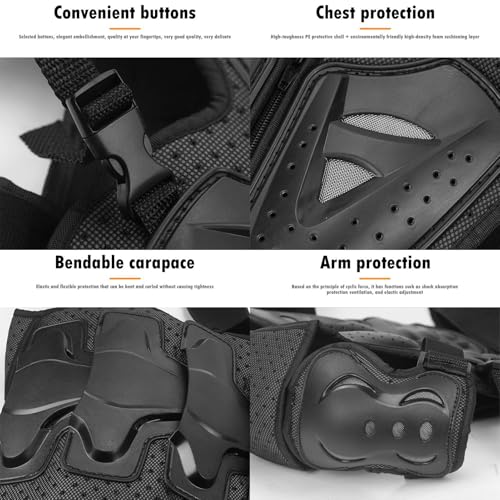 Protector de moto integral con coderas y rodilleras para equipamiento de motocross 6